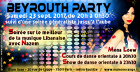 visuel Beyrouth Party du 23 septembre 2017