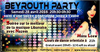 visuel Beyrouth Party du 28 avril 2018