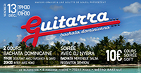 visuel Guitarra, soirée bachata dominicaine le 13 décembre 2019