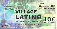 visuel village latino de Paris Bastille le 11 novembre 2019