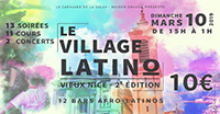 visuel village latino du vieux Nice le 30 mars 2019