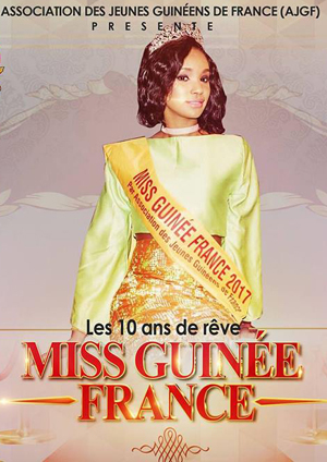 flyer soirée after miss Guinée France le 14 octobre 2017