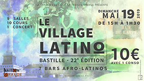 visuel village latino Paris Bastille du 19 mai 2019