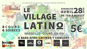 flyer Village Latino de Marseille