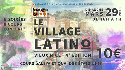 visuel village latino de Nice du 29 mars 2020